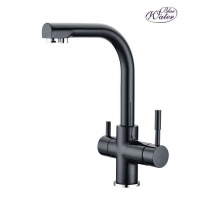 BLUE WATER ALABAMA-BLACK 44 (metallic / matte) kitchen faucet with water filter connection