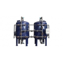 Surface piping duplex softener system ST-1220 with EPOXY PAINTED ST-37 tank