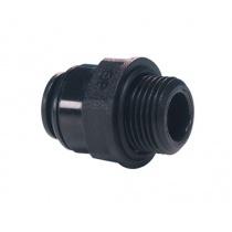 John Guest Straight Adaptor – BSP Thread 12mm - 3/8 BLACK (PM011213E)