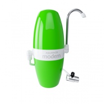 Counter-top water purifier AQUAPHOR Modern with diverter for threated faucet (Ver.2) Green
